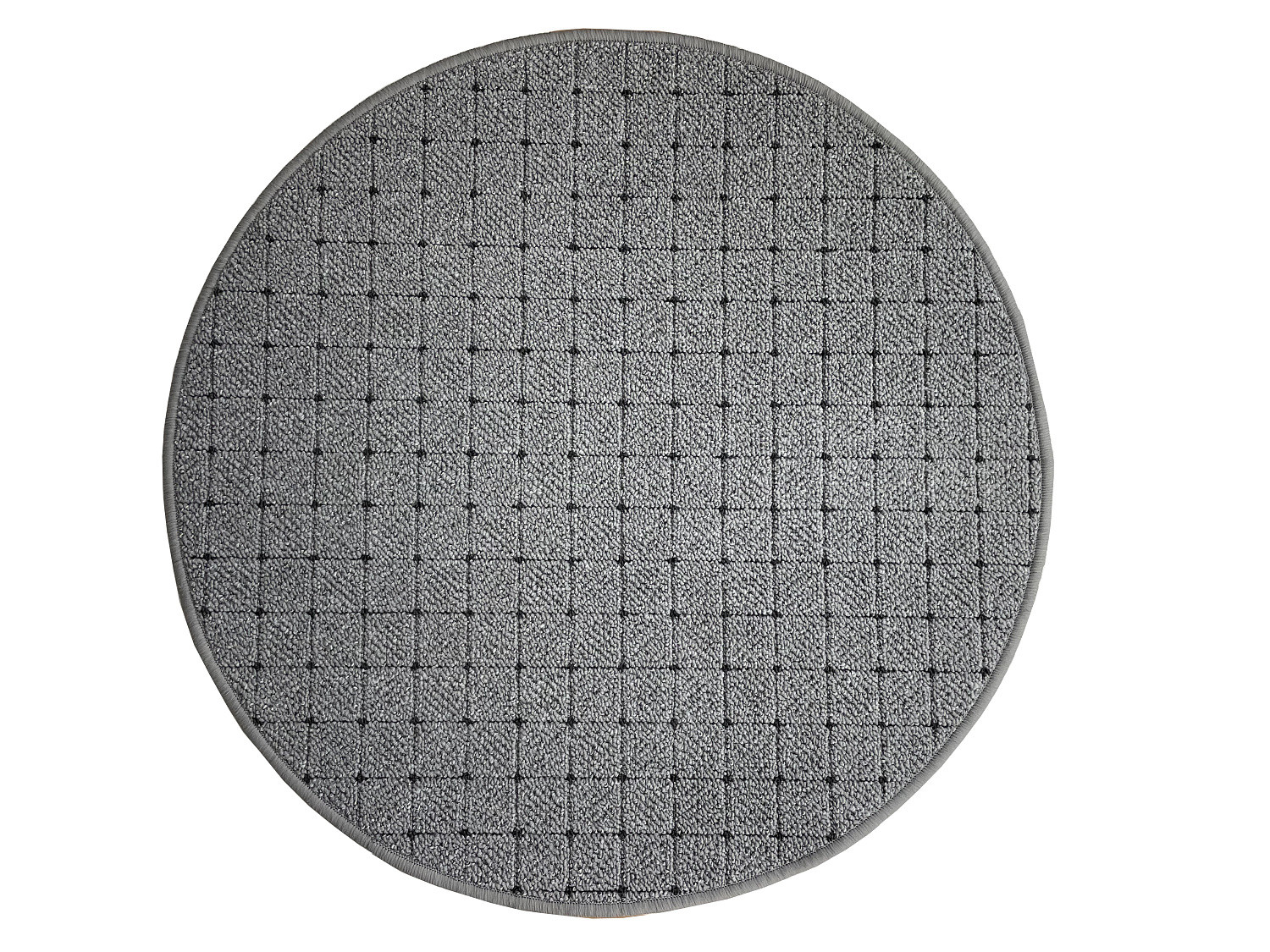 Kusový koberec Udinese sivý kruh - 400x400 (priemer) kruh cm Vopi koberce 