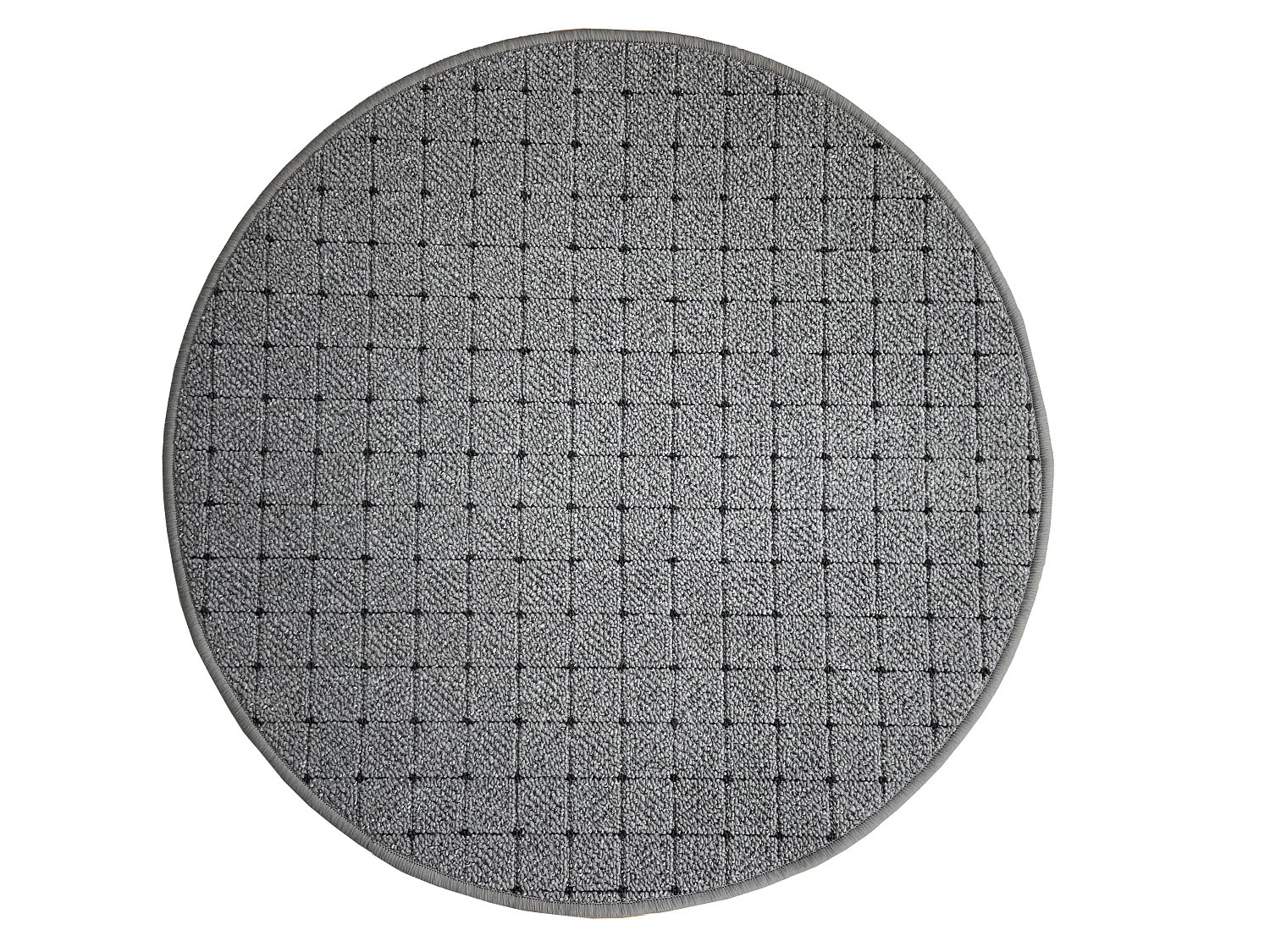Vopi, Kusový koberec Udinese sivý kruh, 57x57 (priemer) kruh, šedá, chodba / predsieň