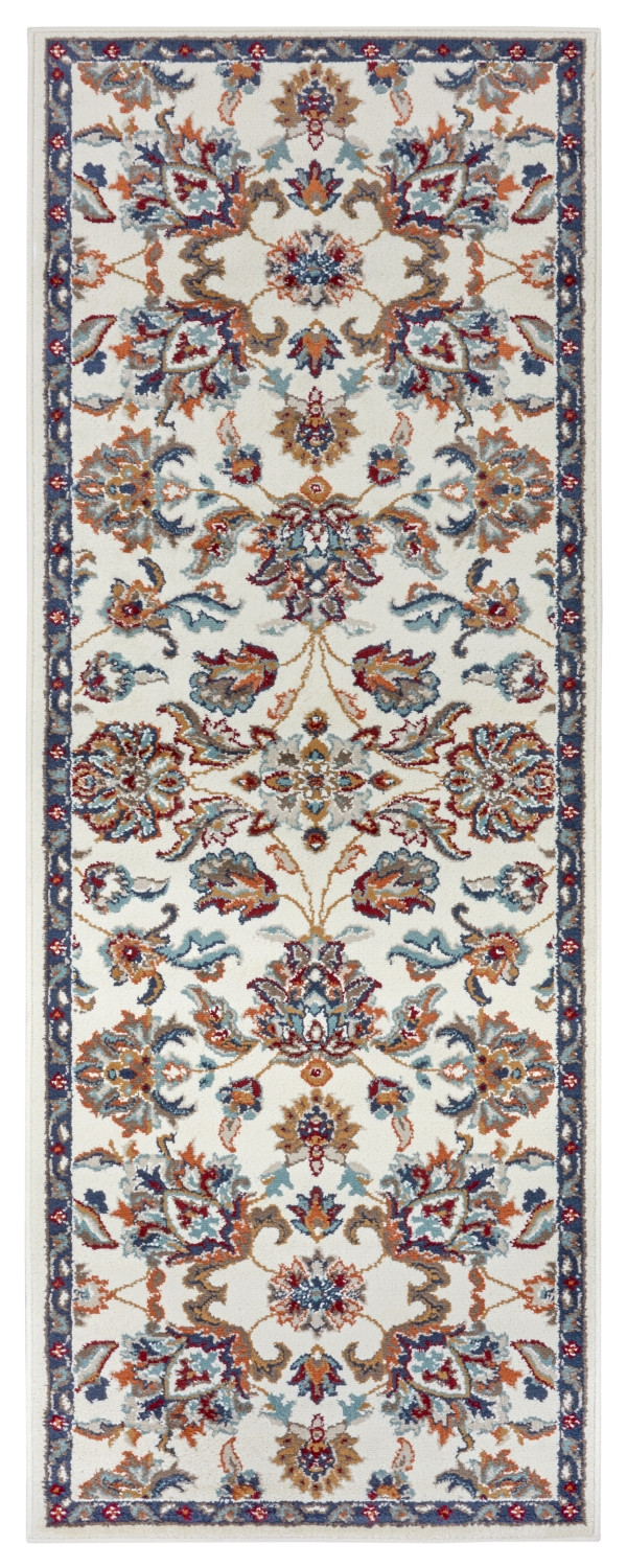 Hanse Home, Kusový koberec Luxor 105635 Caracci Cream Multicolor, 80x240, biela, obývacia izba