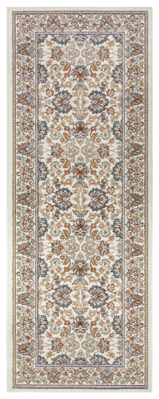 Hanse Home, Kusový koberec Luxor 105636 Saraceni Cream Multicolor, 80x240, biela, obývacia izba