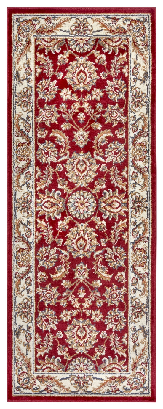 Hanse Home, Kusový koberec Luxor 105642 Reni Red Cream, 80x240, červená, obývacia izba