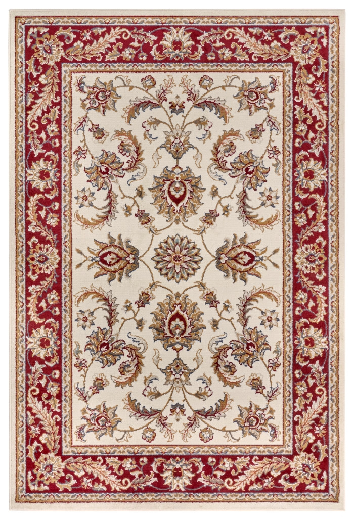 Hanse Home, Kusový koberec Luxor 105643 Reni Cream Red, 57x90, červená, obývacia izba