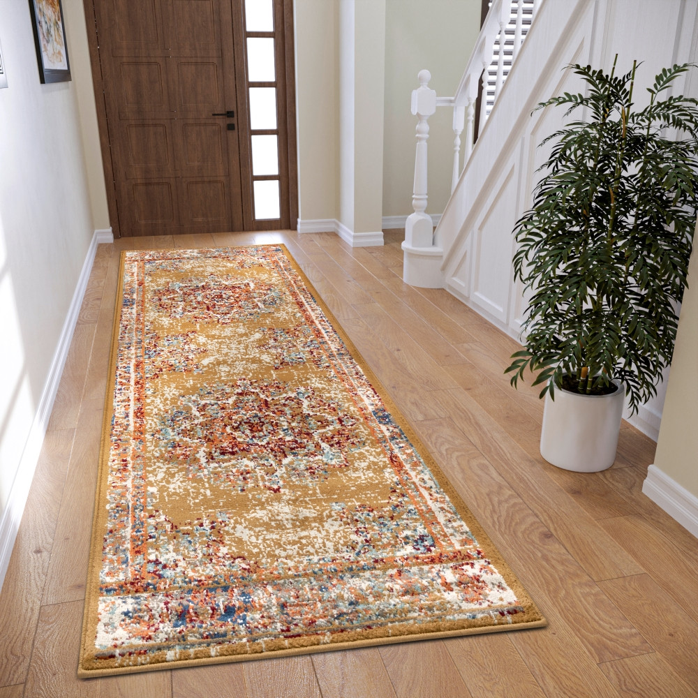 Hanse Home, Kusový koberec Luxor 105646 Maderno Red Multicolor, 80x240, viacfarebná, obývacia izba