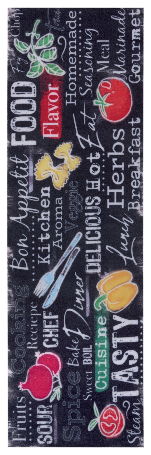 Hanse Home, Behúň Cook & Clean 105730 Black Multicolored, 50x150, viacfarebná, kuchyňa