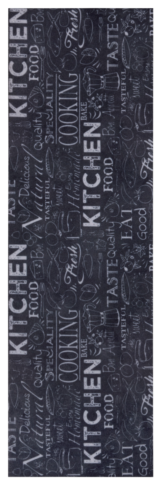 Hanse Home, Behúň Cook & Clean 105731 Black White, 50x150, čierna, čiernobiela, kuchyňa