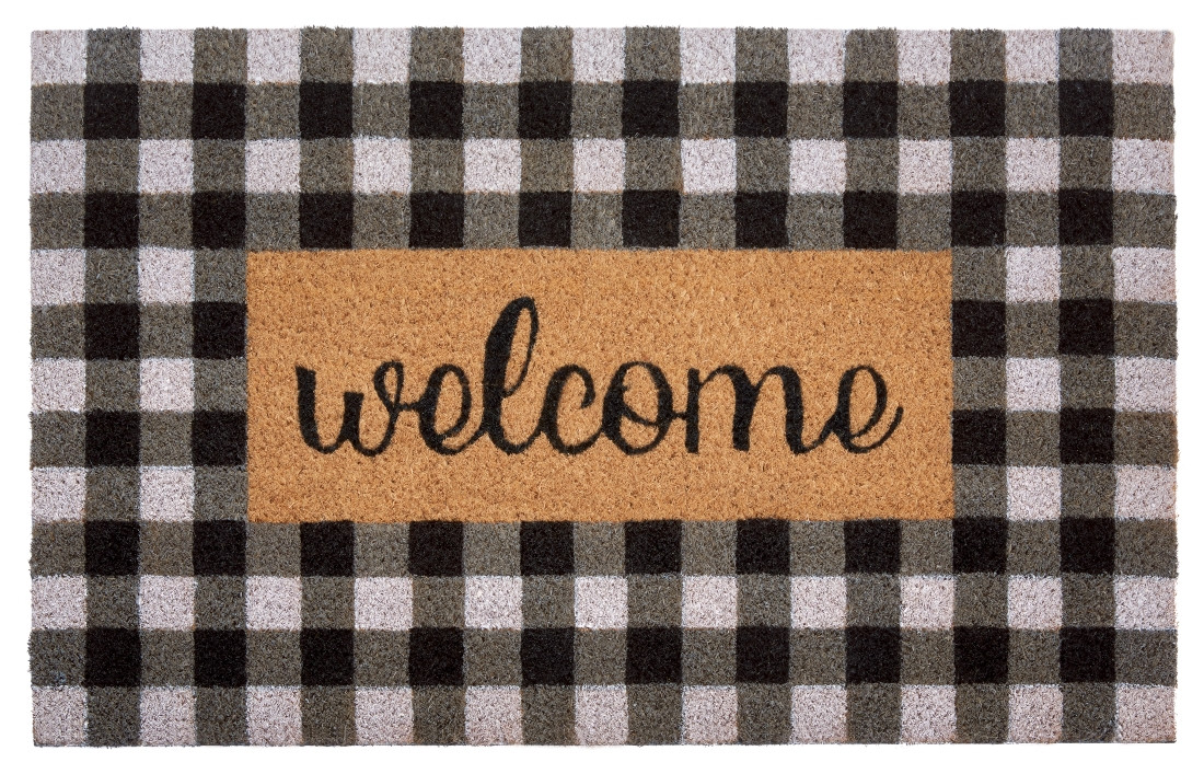 Hanse Home, Rohožka Welcome 105705 – na von aj na doma, 45x70, čierna, chodba / predsieň