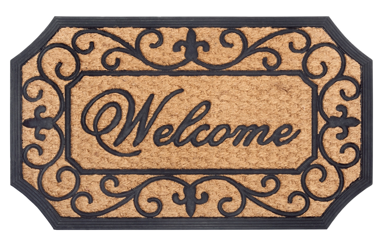 Hanse Home, Rohožka Welcome 105713 – na von aj na doma, 45x75, hnedá, chodba / predsieň