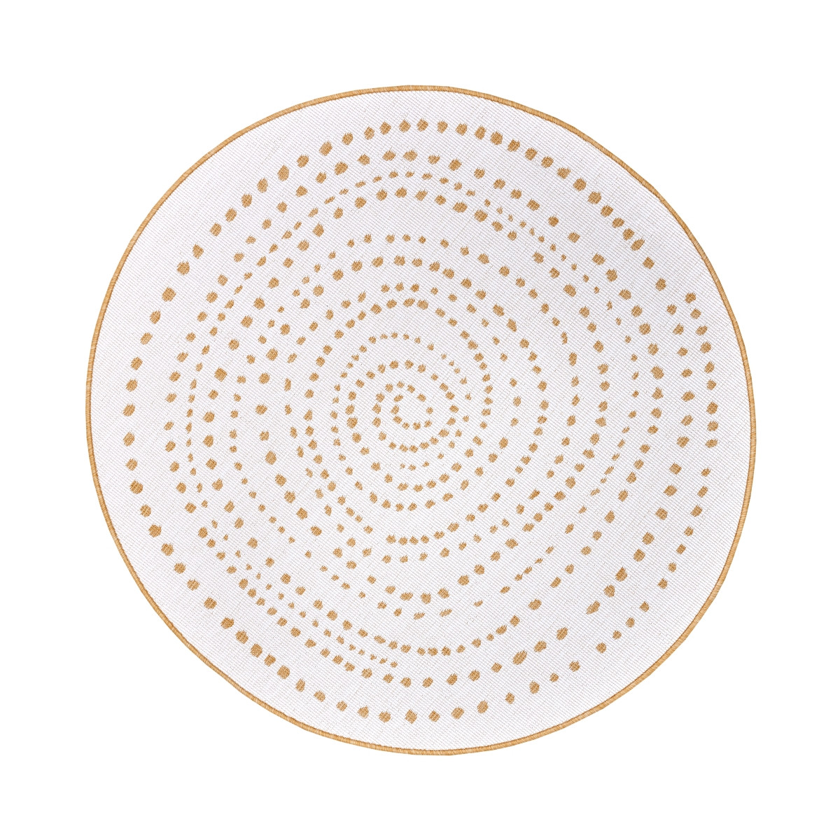 Kusový koberec Twin-Wendeteppiche 105786 Ochre kruh – na von aj na doma