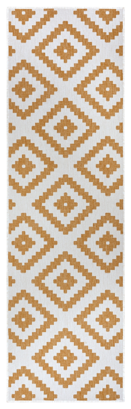 Hanse Home, Kusový koberec Twin-Wendeteppiche 105794 Ochre – na von aj na doma, 80x350, žltá, chodba / predsieň