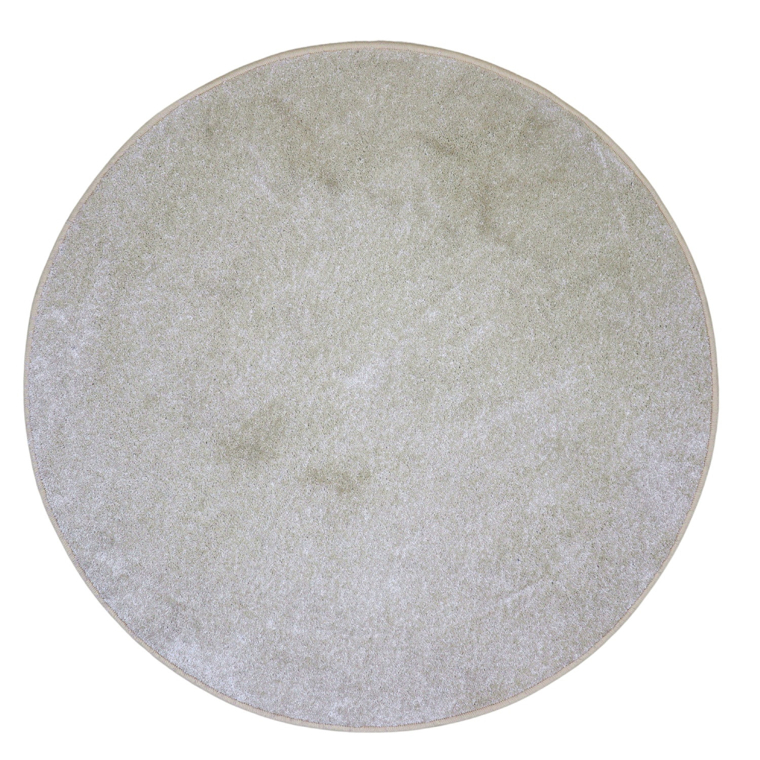 Vopi, Kusový koberec Capri Lux cream kruh, 120x120 (priemer) kruh, béžová, chodba / predsieň