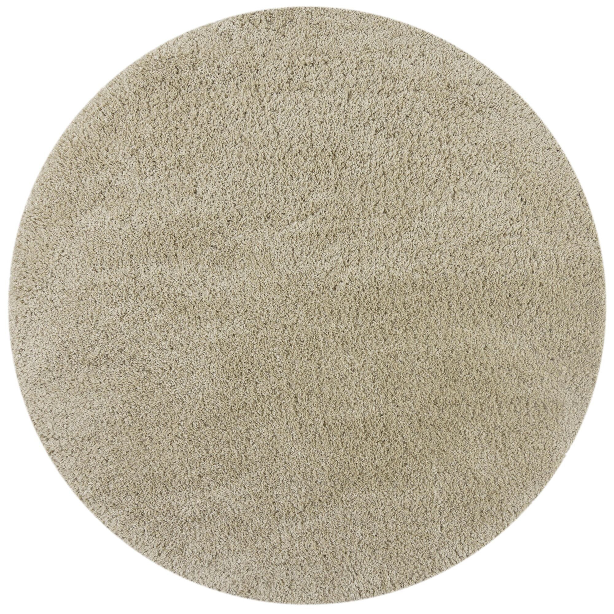 Flair Rugs, Kusový koberec Shaggy Teddy Natural kruh, 133x133 (priemer) kruh, béžová, detská izba