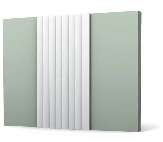 ORAC Decor, ORAC obojstranný dekoračný prvok WX204, 3d panel 260x25x1,6 cm, biela