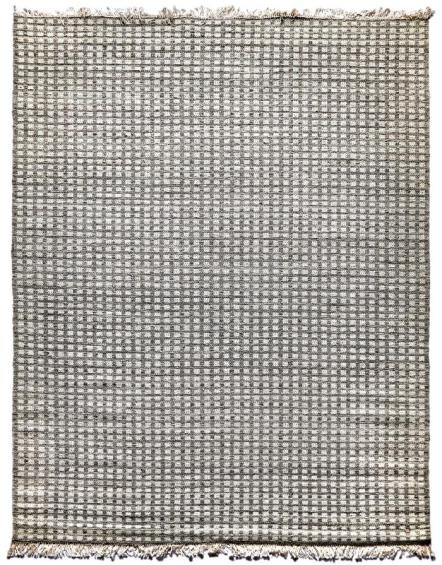 Diamond Carpets India, Ručne viazaný kusový koberec Check DESP HL49, 80x150, šedá, obývacia izba