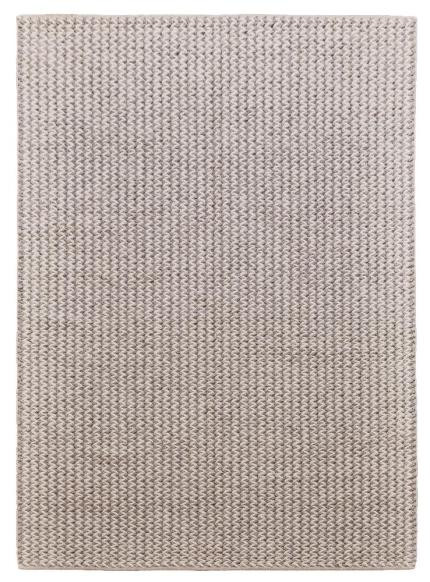 Diamond Carpets India, Ručne viazaný kusový koberec Fusilli DE 9415 White Mix, 80x150, biela, obývacia izba