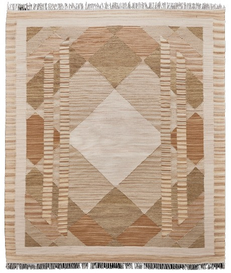Diamond Carpets India, Ručne viazaný kusový koberec Fibonacci I DESP HL88 Beige Mix, 80x150, béžová, obývacia izba