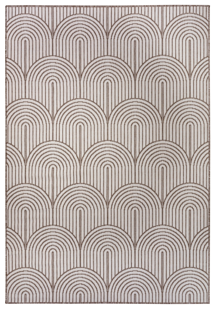 Hanse Home, Kusový koberec Pangli 105850 Linen – na von aj na doma, 120x170, hnedá, chodba / predsieň