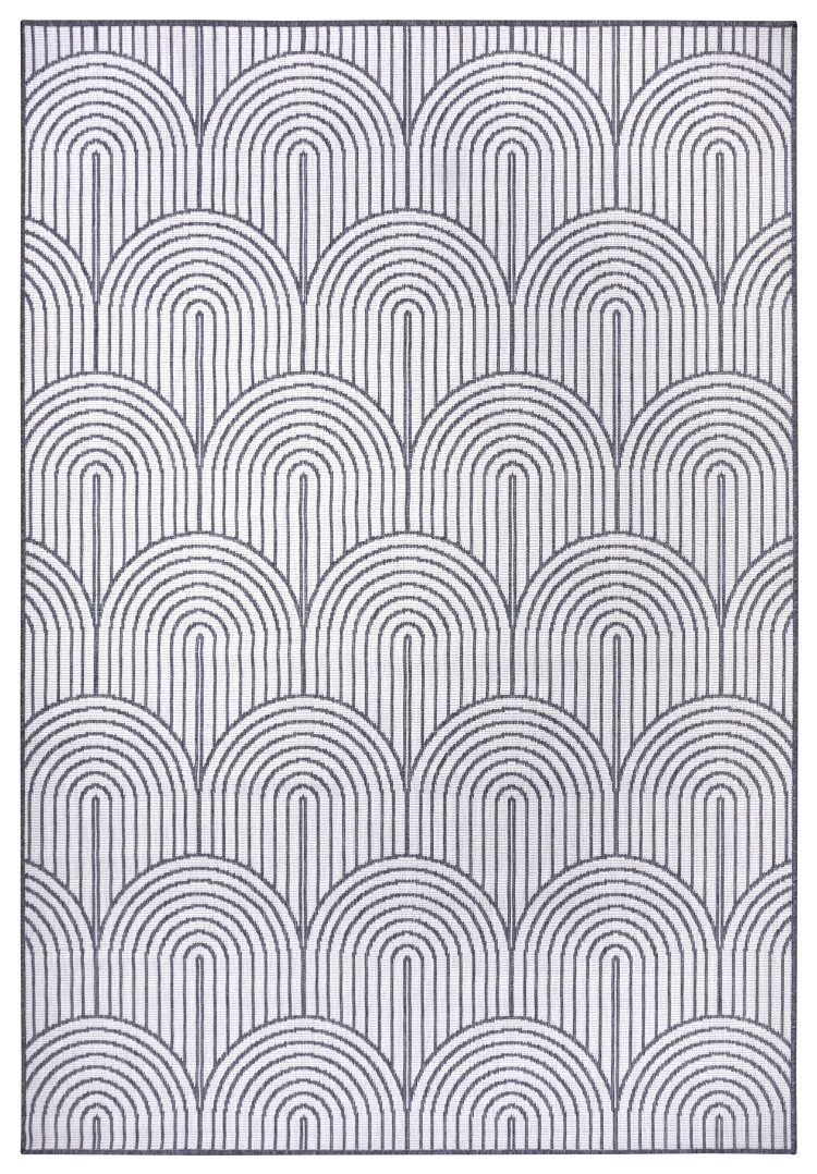 Hanse Home, Kusový koberec Pangli 105851 Silver – na von aj na doma, 120x170, šedá, chodba / predsieň