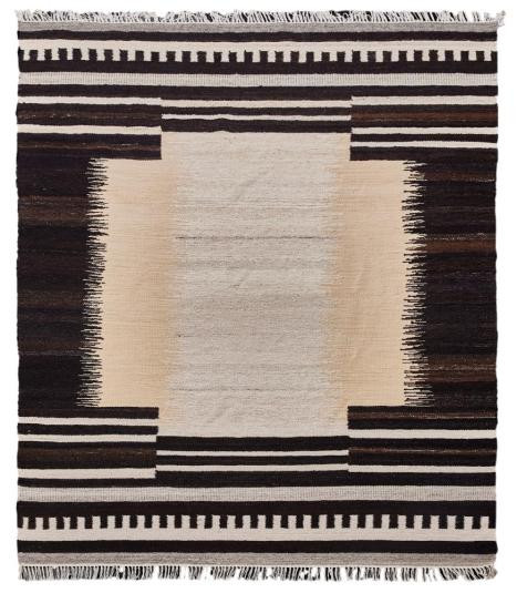 Diamond Carpets India, Ručne viazaný kusový koberec Duskwood DESP P110 Coffee Mix, 140x200, hnedá, obývacia izba