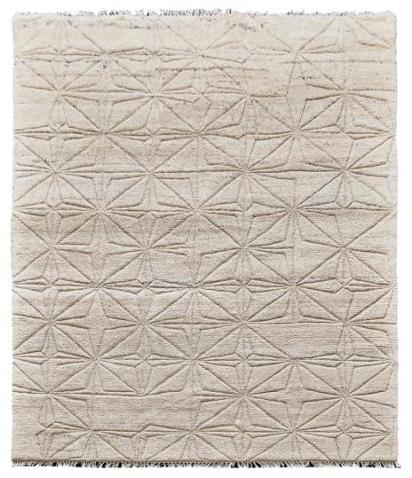 Diamond Carpets India, Ručne viazaný kusový koberec Michelangelo I DESP P105 (2), 160x230, biela, obývacia izba