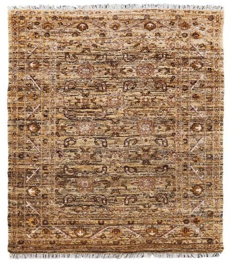 Diamond Carpets India, Ručne viazaný kusový koberec Babylon DESP HK20 Camel Mix, 80x150, hnedá, obývacia izba