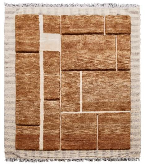 Diamond Carpets India, Ručne viazaný kusový koberec Filippo DESP P113 Brown Mix, 80x150, hnedá, obývacia izba