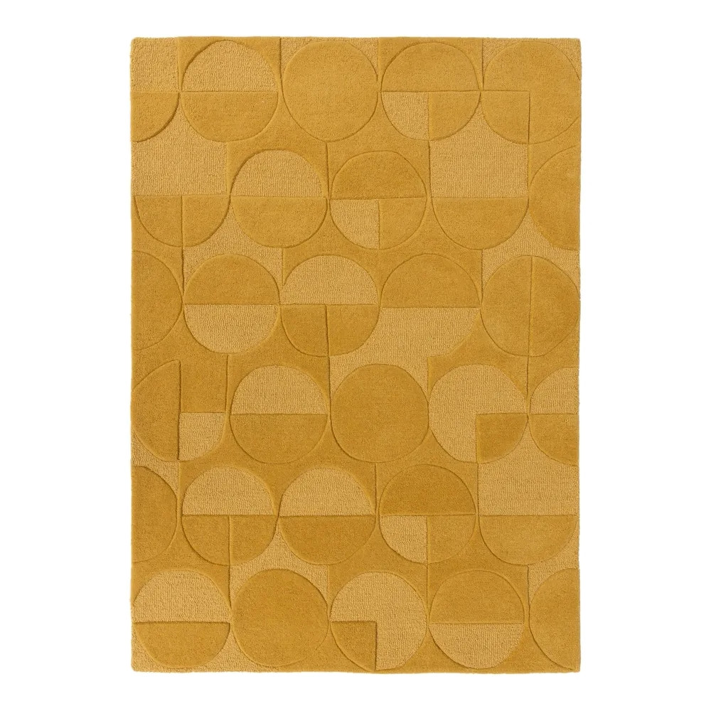 Flair Rugs, Kusový koberec Moderno Gigi Ochre, 160x230, žltá, chodba / predsieň