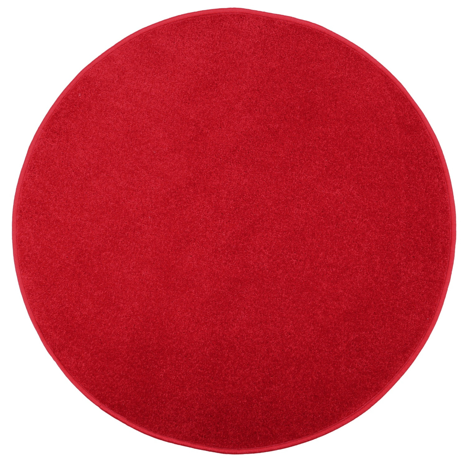 Vianočný kusový koberec Eton červený kruh - 133x133 (priemer) kruh cm Vopi koberce 