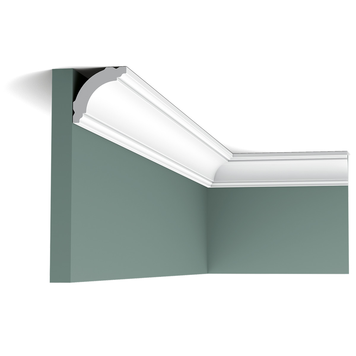 ORAC Decor, ORAC stropná lišta CB510 elegantná, 2000x40x40 mm, biela