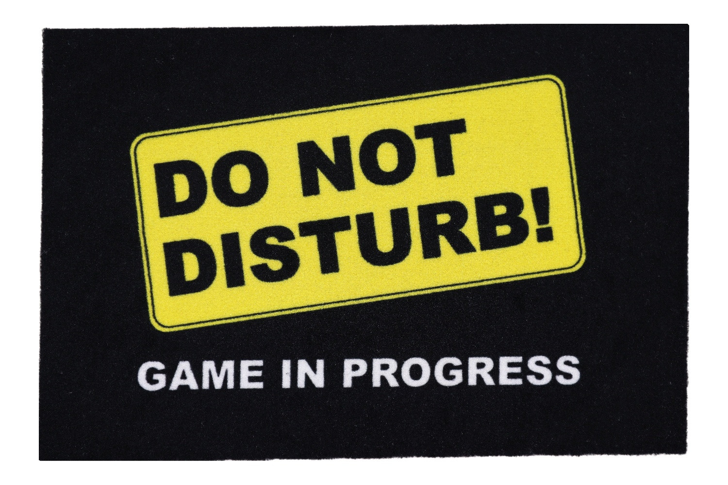 Mercury Flooring, Rohožka Do not disturb (game in progress) 40x60 cm, 40x60, čierna, žltá