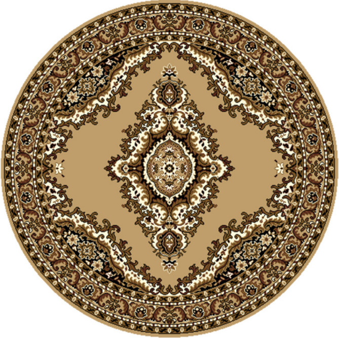 Kusový koberec TEHERAN T-102 beige kruh - 160x160 (priemer) kruh cm Alfa Carpets  