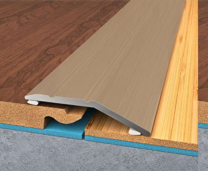 Bohemia Profil, Vyrovnávacia lišta (profil) Bronz, 900x42 mm, hnedá