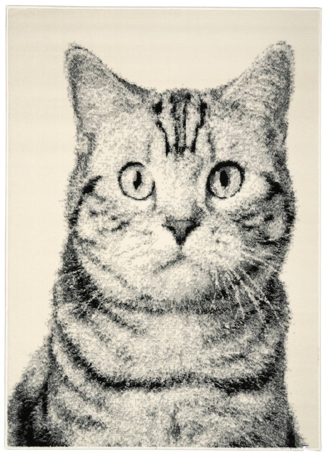 Alfa Carpets, Kusový koberec Cat grey, 120x170, šedá, detská izba