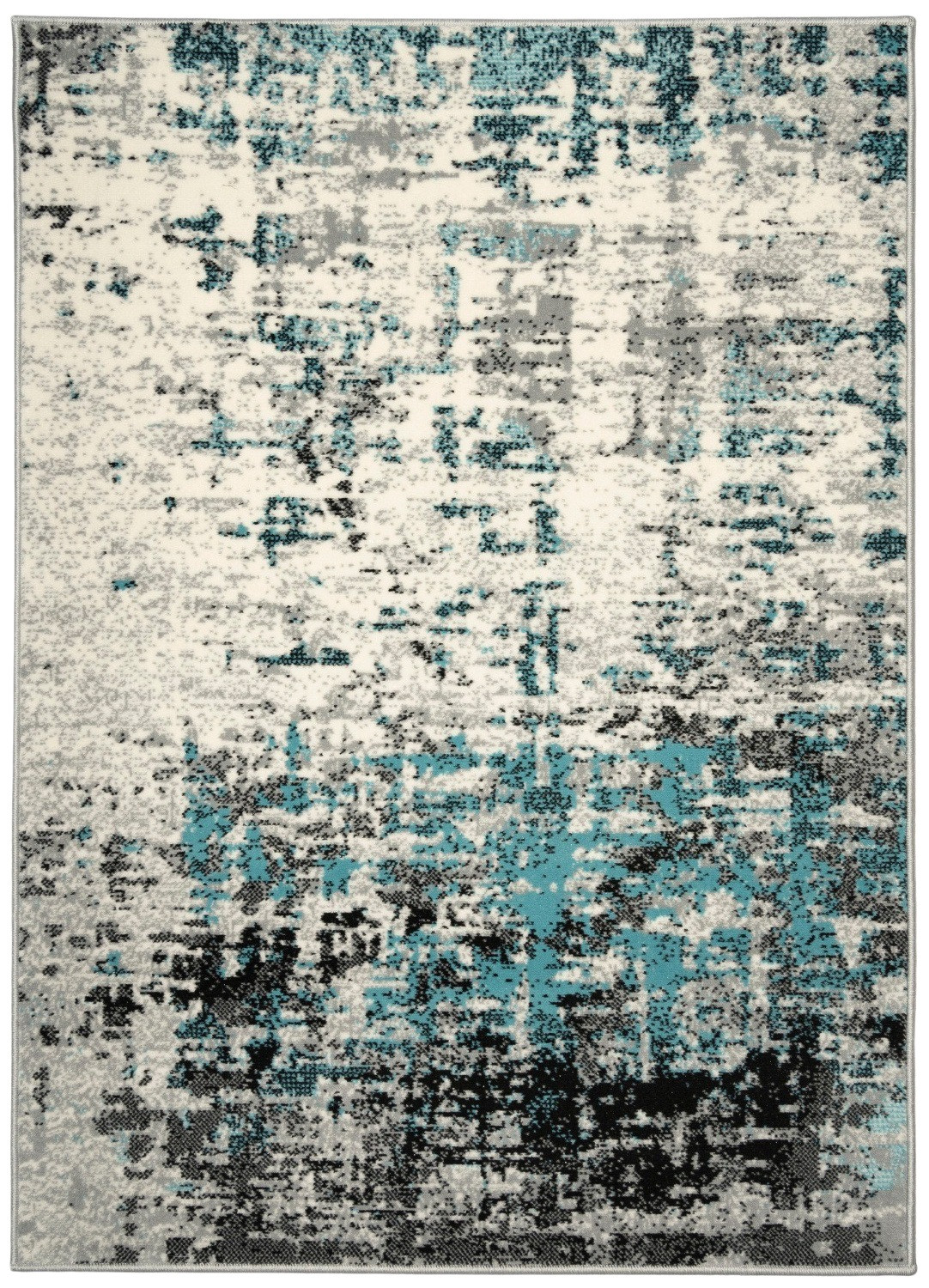 Alfa Carpets, Kusový koberec Betón blue, 190x280, modrá, viacfarebná, chodba / predsieň