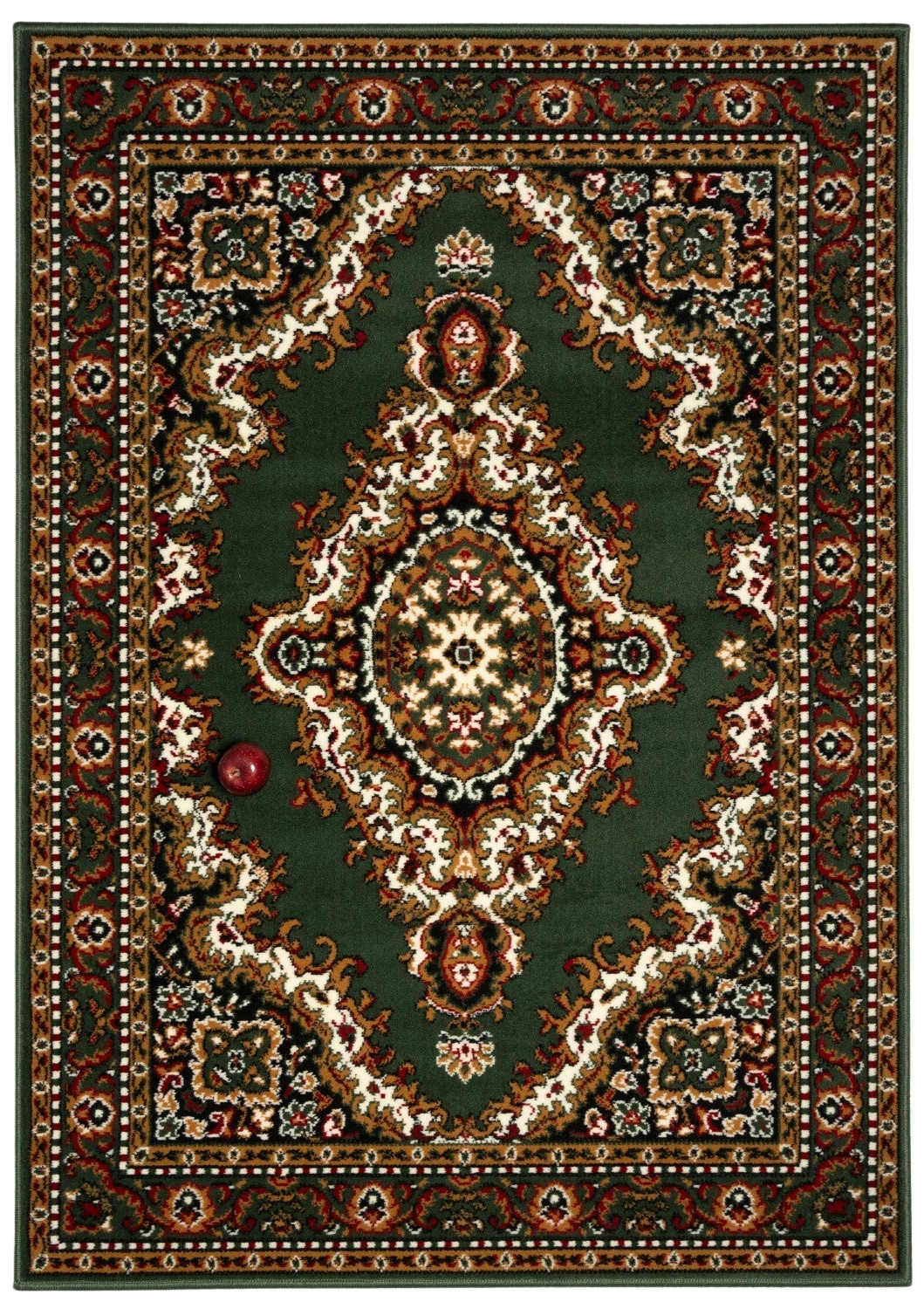 Alfa Carpets, Kusový koberec TEHERAN T-102 green, 160x230, zelená, chodba / predsieň