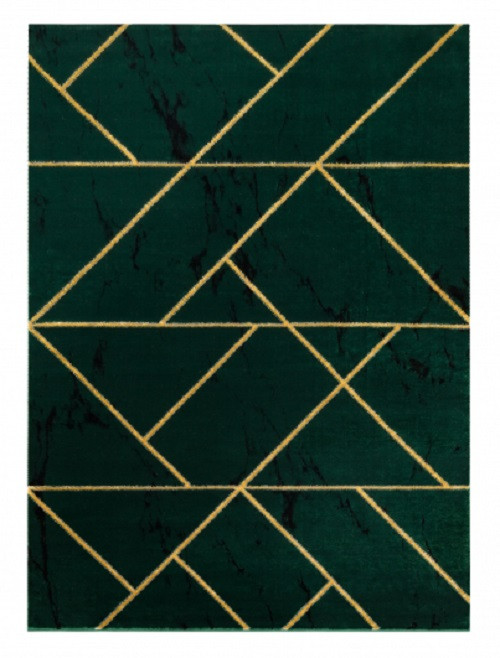 AKCIA: 120x170 cm Kusový koberec Emerald geometric 1012 green and gold - 120x170 cm Dywany Łuszczów 