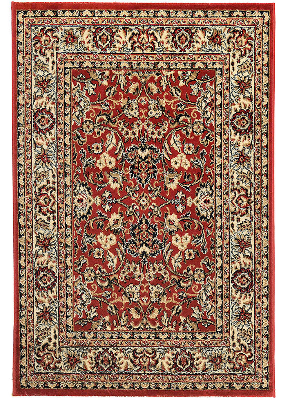Sintelon, Kusový koberec Teheran Practica 59 / CVC, 80x150, červená, chodba / predsieň