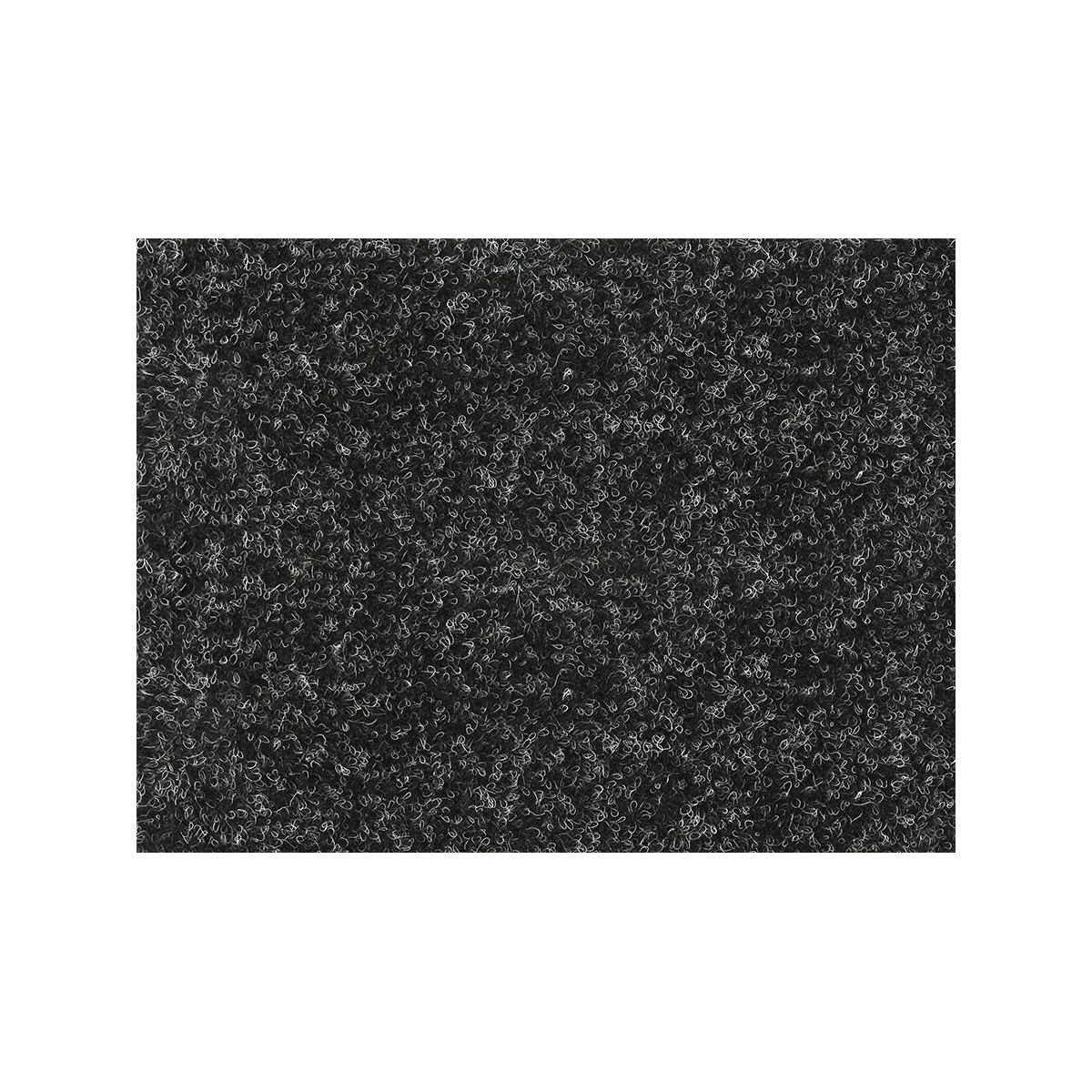 AKCIA: 110x100 cm Metrážny koberec Santana 50 čierna s podkladom resine, záťažový