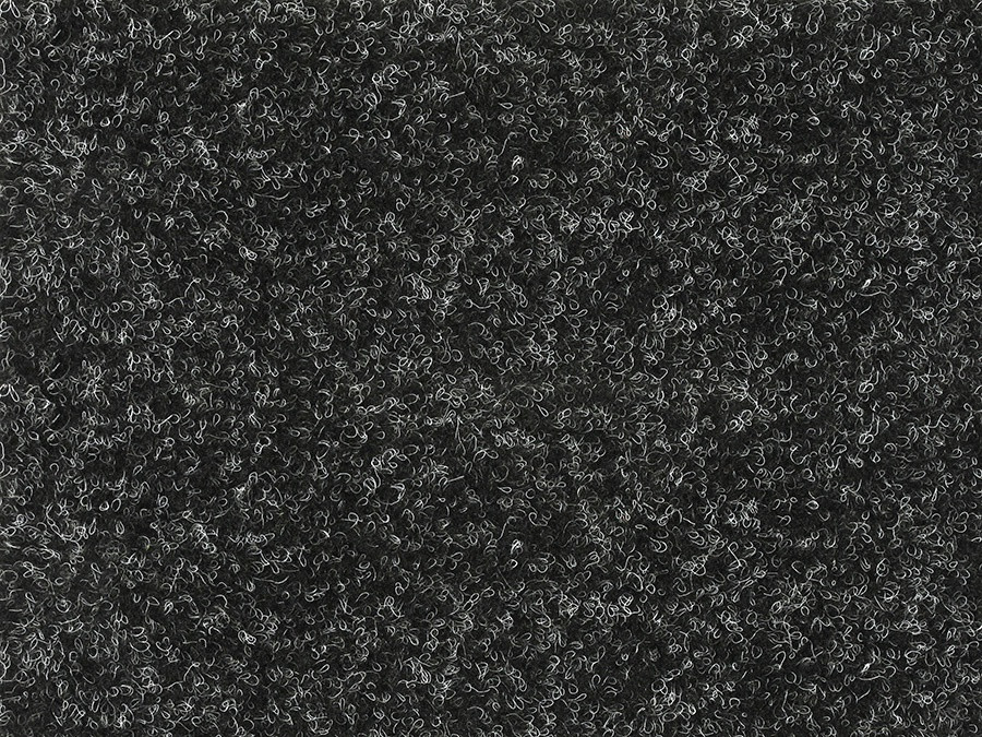 AKCIA: 130x440 cm Metrážny koberec Santana 50 čierna s podkladom resine, záťažový - Bez obšitia cm Vebe  