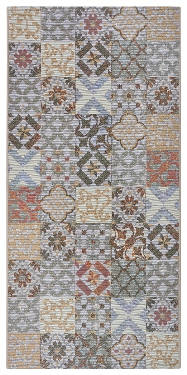 Hanse Home, Behúň Cappuccino 105879 Mosaik Grey Multicolored, 75x150, viacfarebná, chodba / predsieň