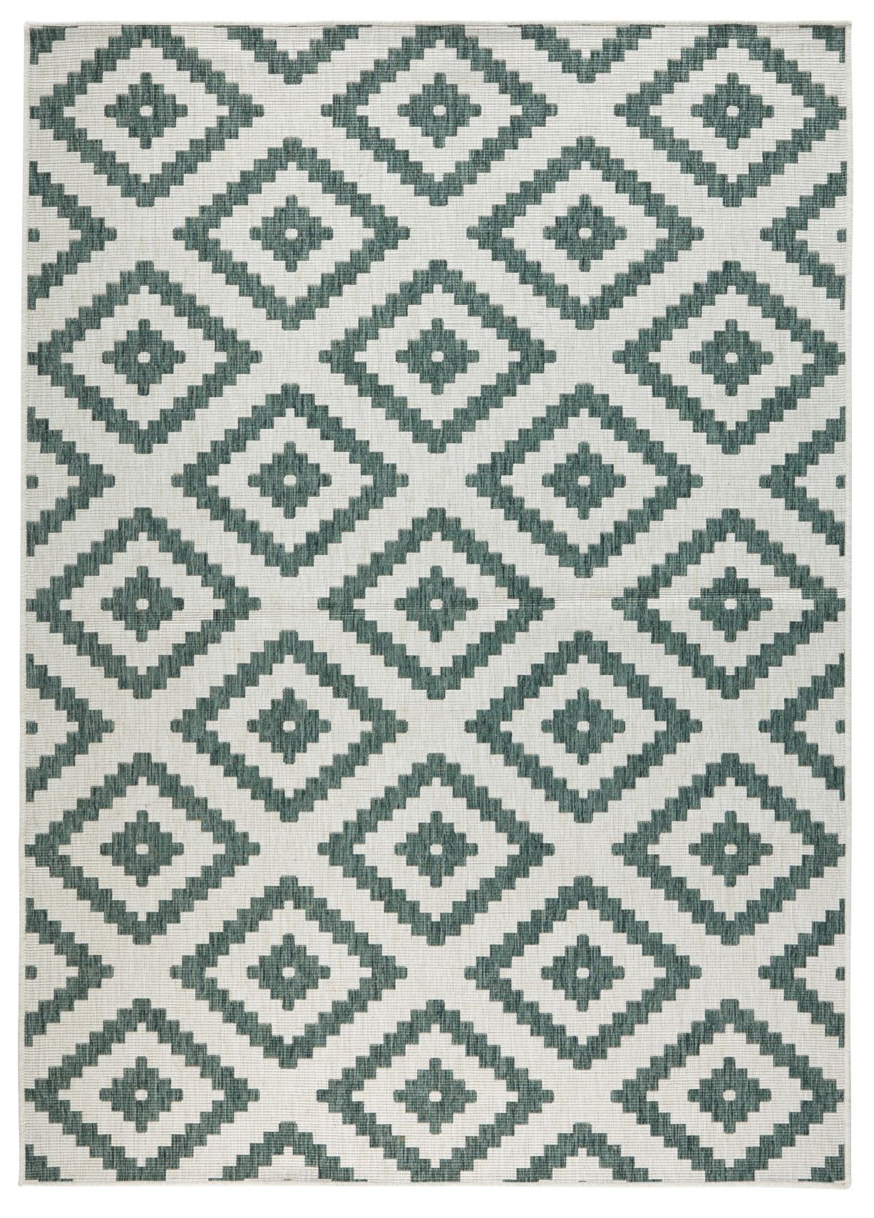 AKCIA: 80x350 cm Kusový koberec Twin-Wendeteppiche 103131 grün creme – na von aj na doma - 80x350 cm NORTHRUGS - Hanse Home koberce 