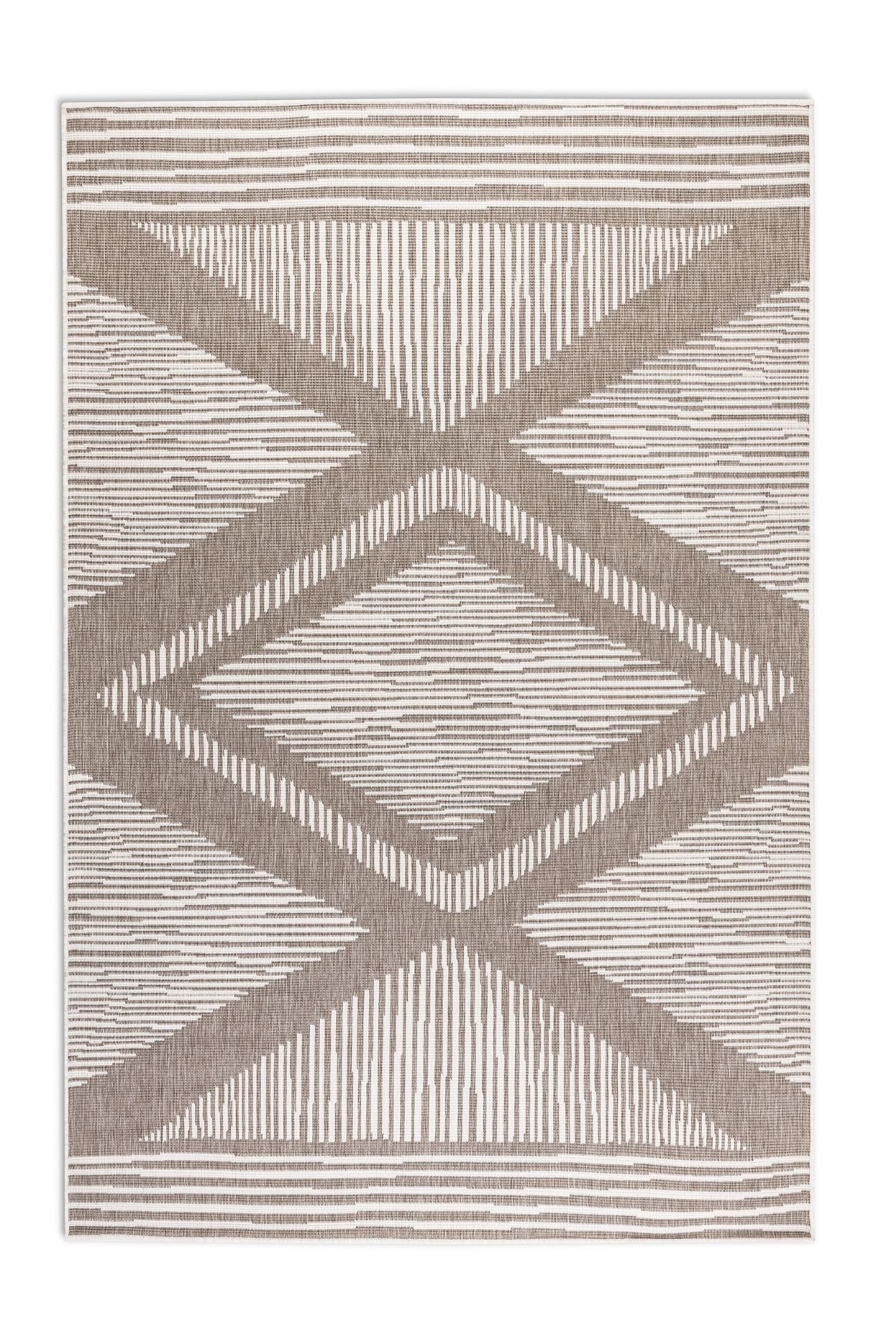 ELLE Decoration, Kusový koberec Gemini 106016 Linen z kolekcie Elle – na von aj na doma, 160x230, béžová, chodba / predsieň