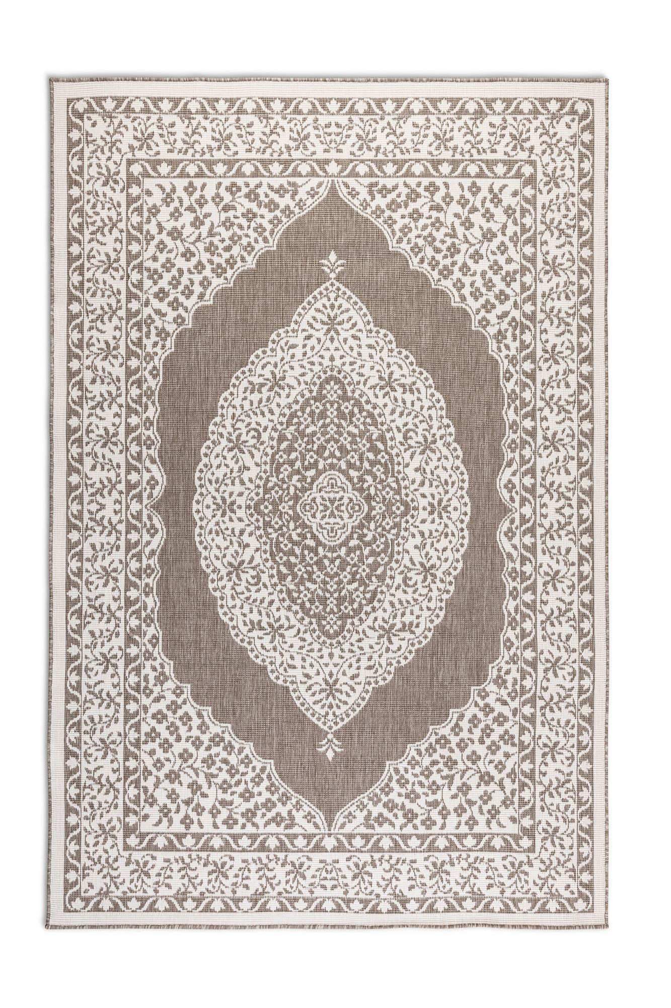 ELLE Decoration, Kusový koberec Gemini 106026 Linen z kolekcie Elle – na von aj na doma, 160x230, béžová, chodba / predsieň