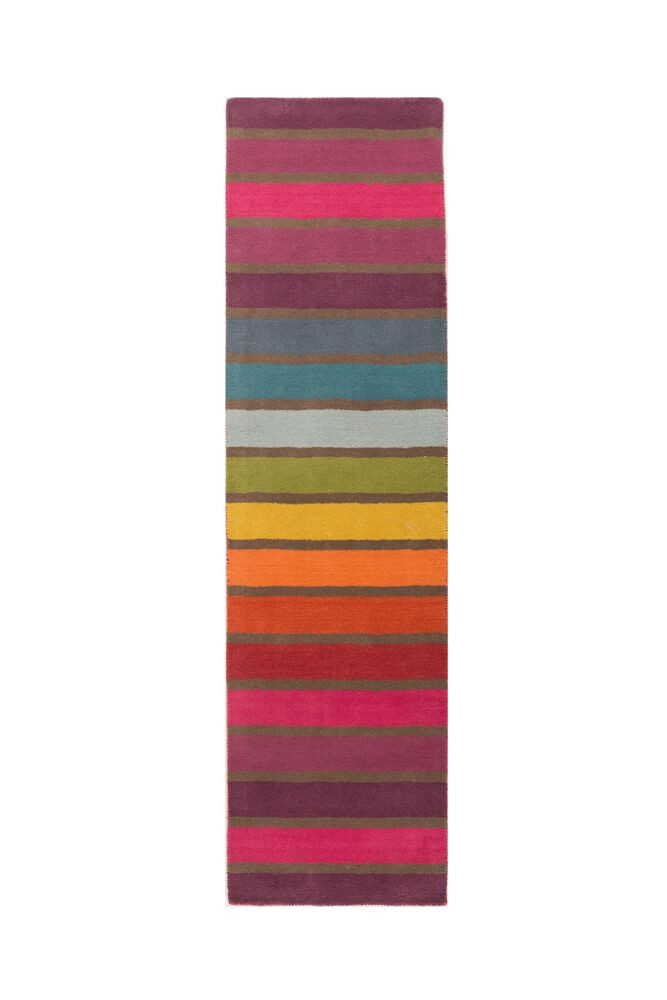 Flair Rugs, Ručne tkaný behúň Illusion Candy Multi, 60x230, viacfarebná, chodba / predsieň
