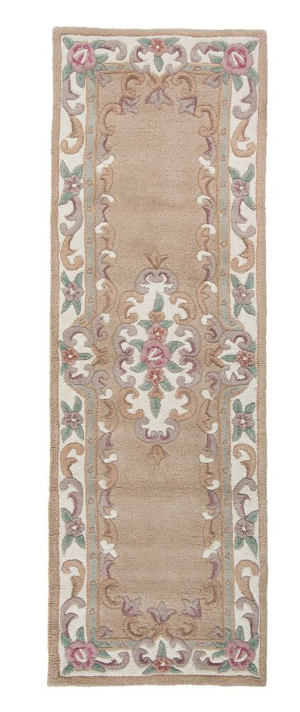 Ručne všívaný behúň Lotus premium Fawn - 67x210 cm Flair Rugs koberce 