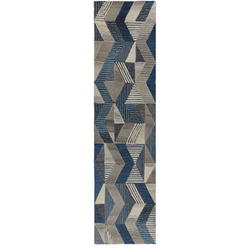 Flair Rugs, Behúň Moda Asher Blue, 60x230, modrá, chodba / predsieň