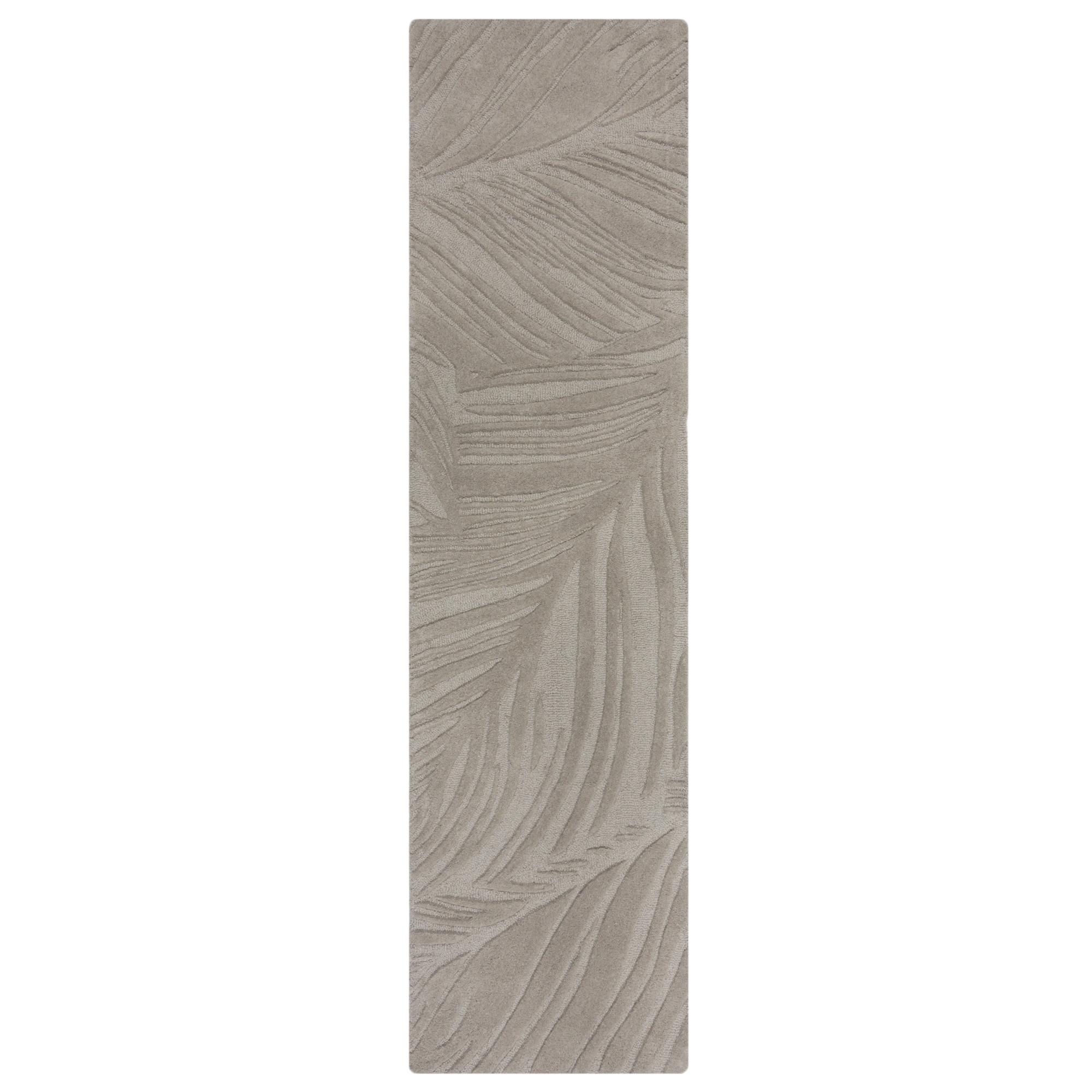 Flair Rugs, Behúň Solace Lino Leaf Grey, 60x230, šedá, chodba / predsieň