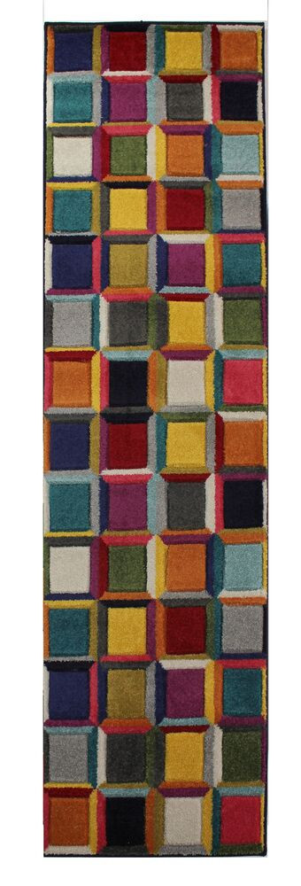 Flair Rugs, Behúň Spectrum Waltz Multi, 66x230, viacfarebná, chodba / predsieň