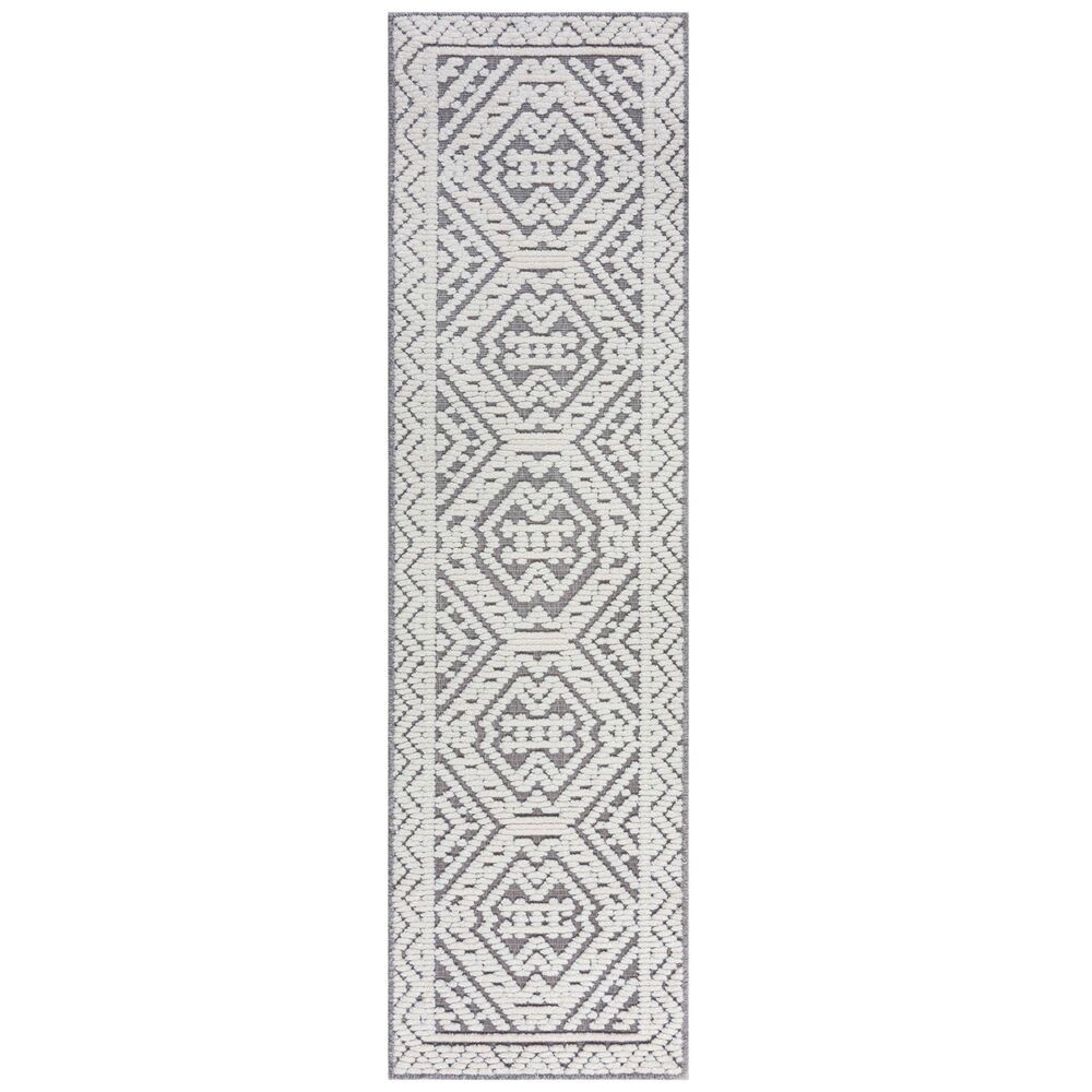 Flair Rugs, Behúň Verve Jaipur Grey, 60x240, šedá, chodba / predsieň