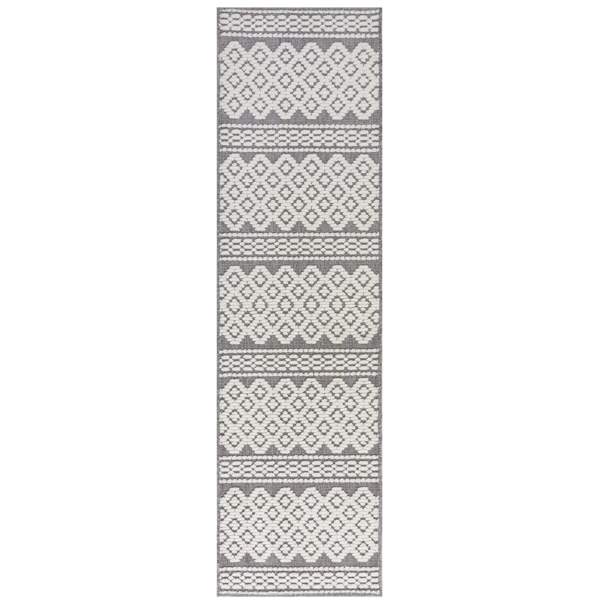 Flair Rugs, Behúň Verve Jhansi Grey, 60x240, šedá, chodba / predsieň