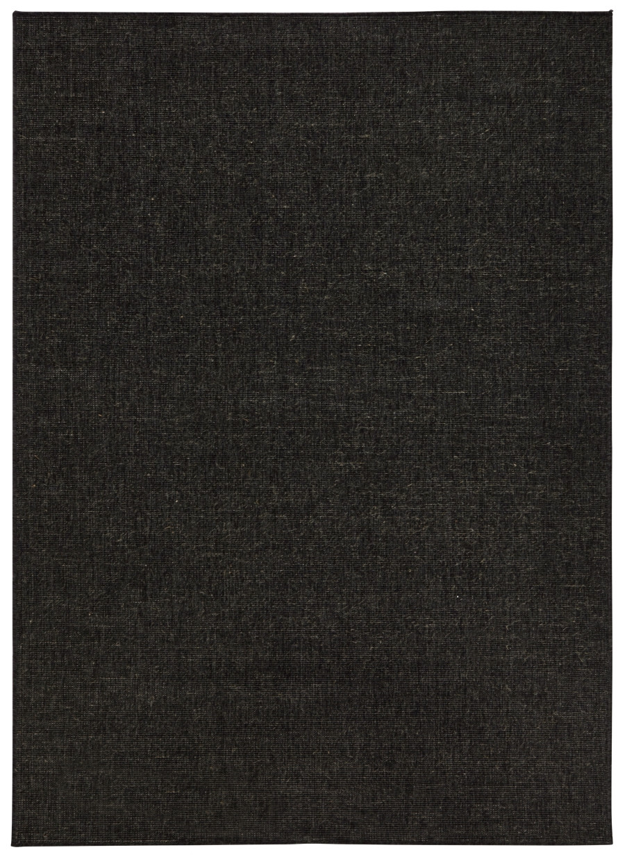 Hanse Home, Kusový koberec Twin-Wendeteppiche 103096 black cream – na von aj na doma, 80x150, čierna, chodba / predsieň